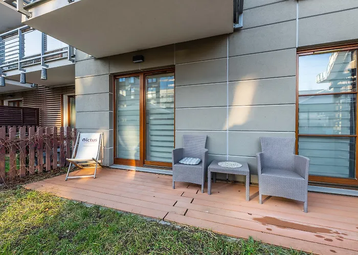 Victus Blue Apartment With Parking And Terrace By Noclegi Renters